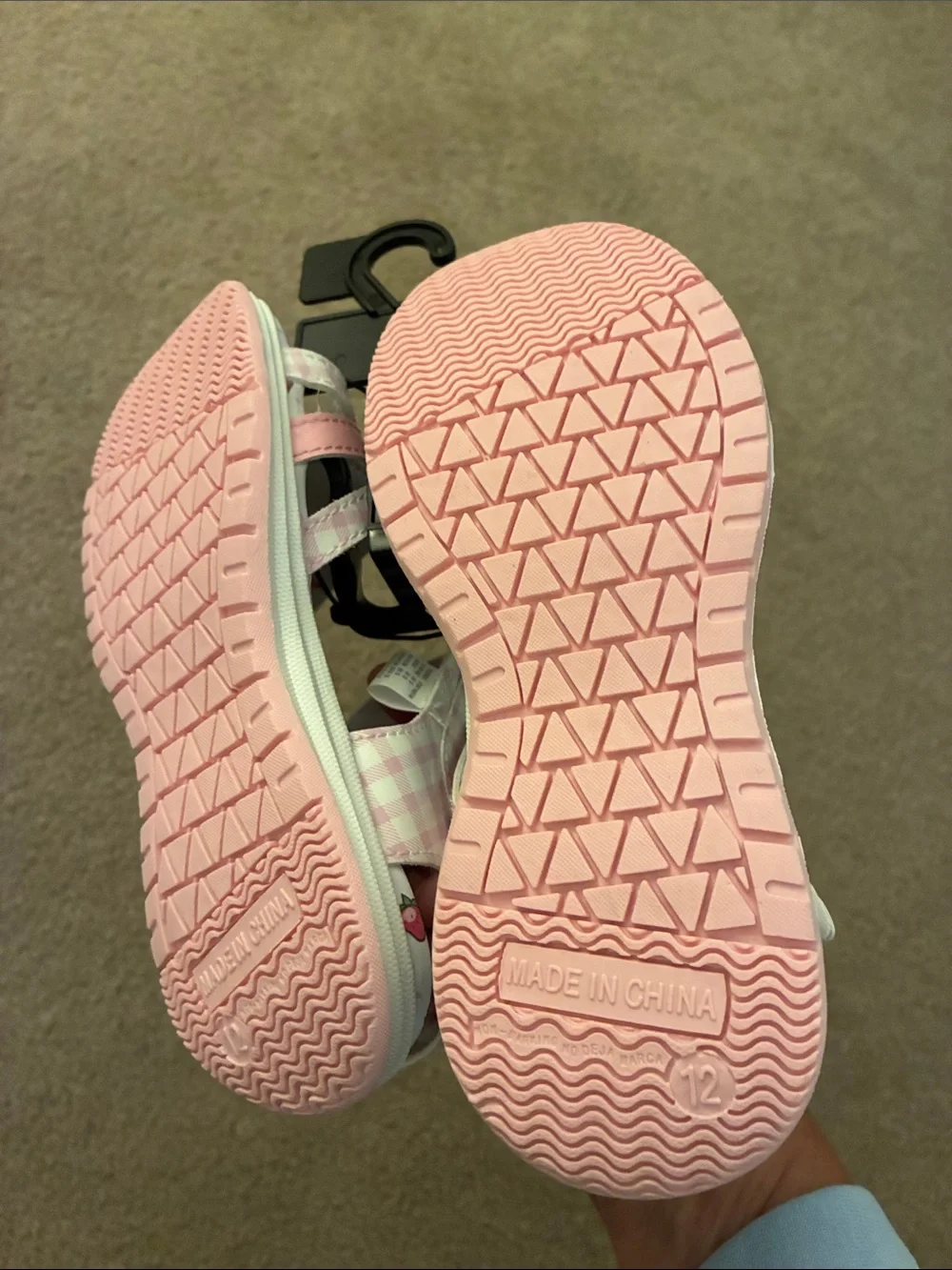 Strawberry Shortcake Velcro Sandals - Various Sizes